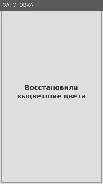 Восстановили выцветшие цвета